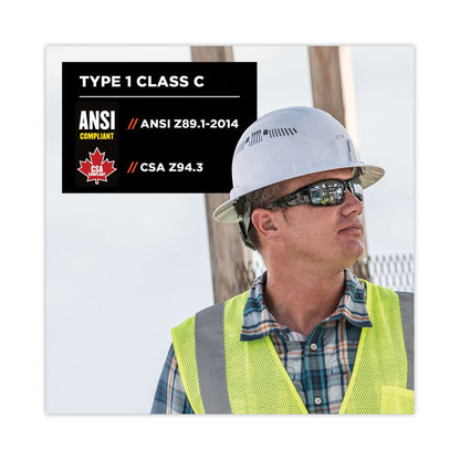 Skullerz 8973 Class C Hard Hat Full Brim, Vented, 4-Point Standard Ratchet Suspension, One Size Fits Most (6.5 to 8), White