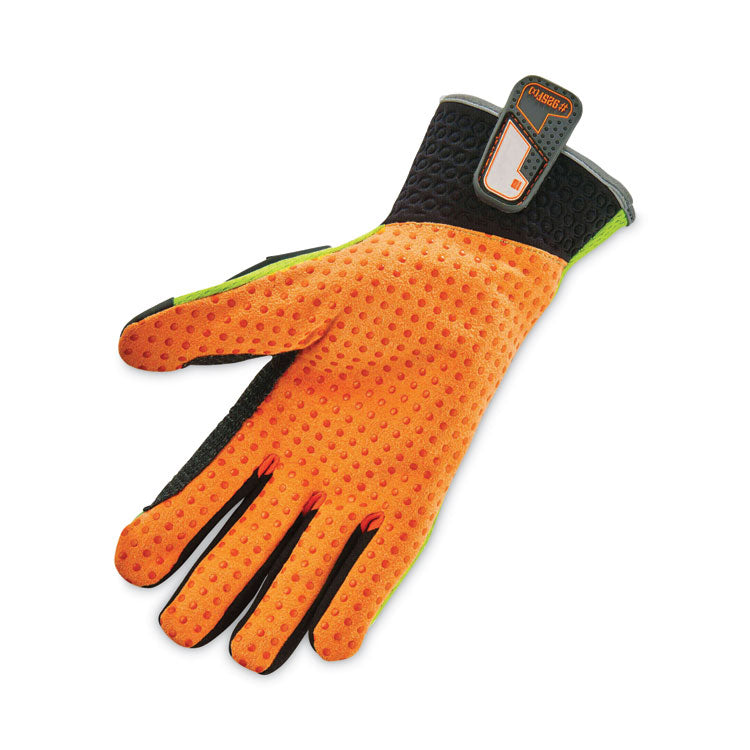 ProFlex 925F(x) Standard Dorsal Impact-Reducing Gloves, EN388: 4121XP, Medium, Black/Lime, Pair