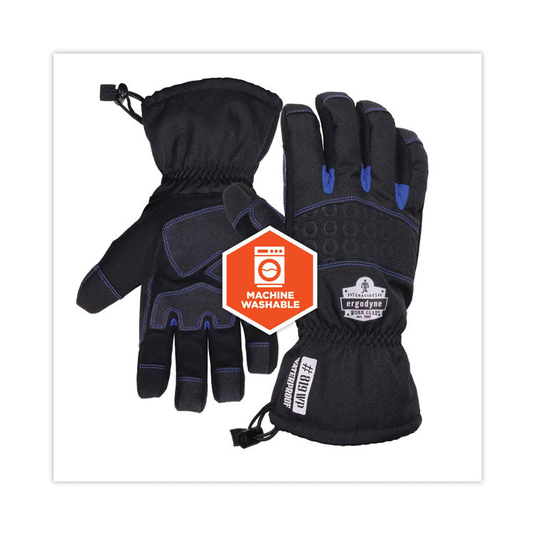 ProFlex 819WP Extreme Thermal WP Gloves, EN388: 4222B, 9" Long, Small, Black, Pair