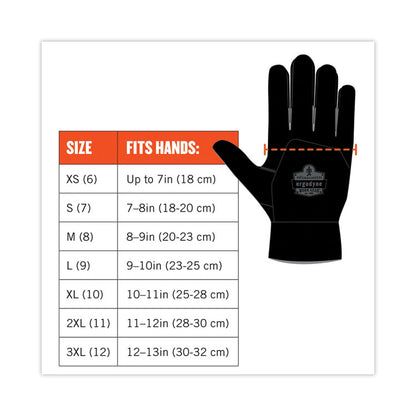 ProFlex 710 Heavy-Duty Mechanics Gloves, 9" Long, Small, Gray, Pair