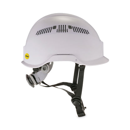 Skullerz 8975-MIPS Class C Safety Helmet, Vented, MIPS 6-Point Ratchet Suspension, One Size Fits Most (6.5 to 8), White