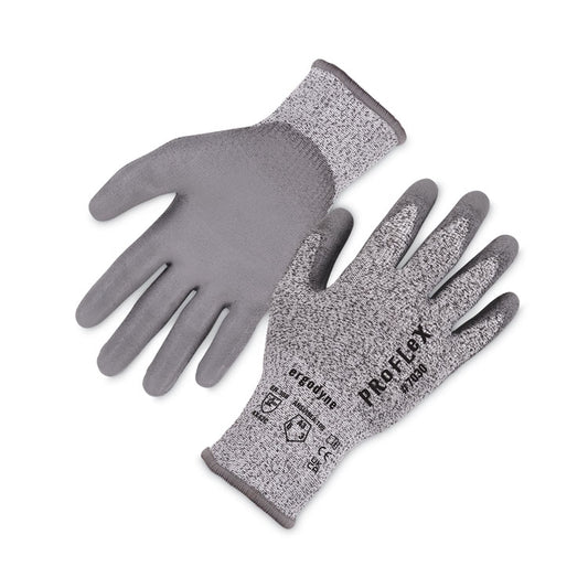 ProFlex 7030 ANSI A3 PU Coated CR Gloves, EN388: 4X42C, 9" Long, X-Large, Gray, 12 Pairs