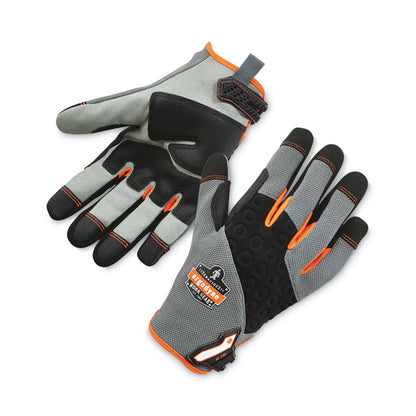 ProFlex 710 Heavy-Duty Mechanics Gloves, 9" Long, 2X-Large, Gray, Pair