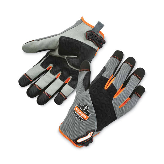 ProFlex 710 Heavy-Duty Mechanics Gloves, 9" Long, 2X-Large, Gray, Pair