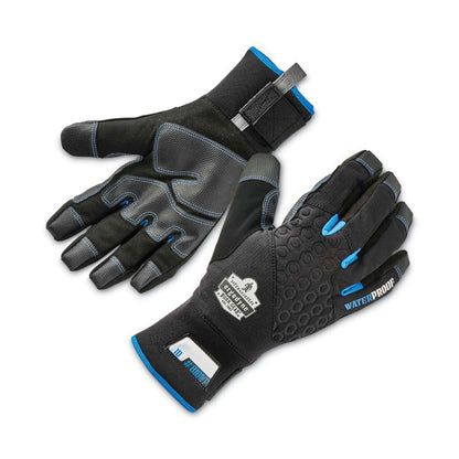 ProFlex 818WP Thermal WP Gloves with Tena-Grip, EN388: 3423X, 9" Long, Medium, Black, Pair