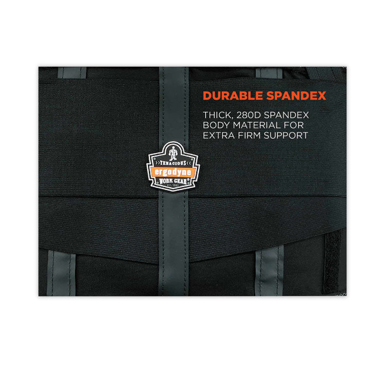 ProFlex 1100SF Standard Spandex Back Support Brace, 2X-Large, 42" to 46" Waist, Black