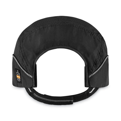 Skullerz 8955 Lightweight Bump Cap Hat, Long Front Brim, 3X-Small to Large (Up to 7.5), 0.01" Insert, Black