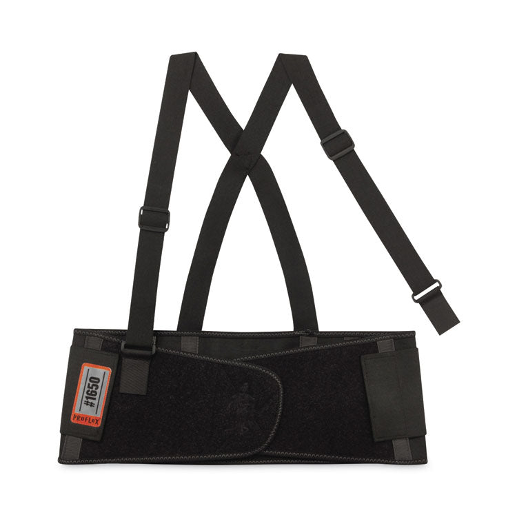 ProFlex 1650 Economy Elastic Back Support Brace, 3X-Large, 46" to 52" Waist, Black