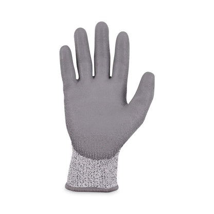 ProFlex 7030 ANSI A3 PU Coated CR Gloves, EN388: 4X42C, 9" Long, Small, Gray, Pair