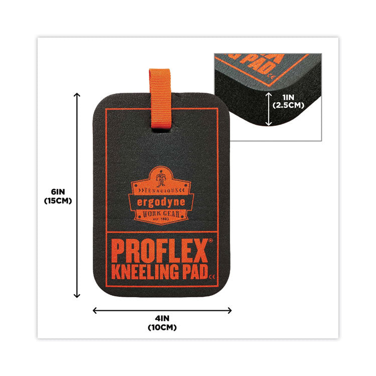 ProFlex 365 Mini Foam Kneeling Pad, Grabber, 1", Mini, Black