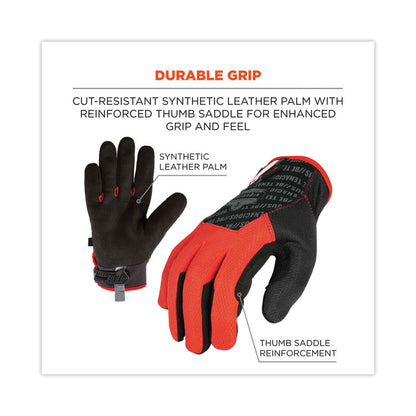 ProFlex 812CR6 ANSI A6 Utility and CR Gloves, EN388: 2543E, 9" Long, Medium, Black, Pair