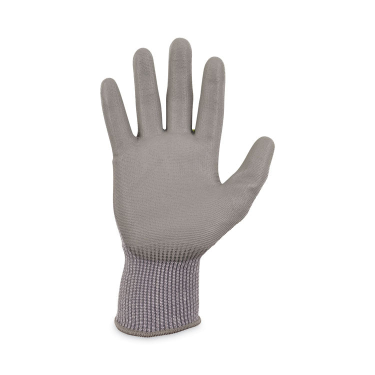 ProFlex 7024 ANSI A2 PU Coated CR Gloves, EN388: 4X42B, 9" Long, Large, Gray, Pair