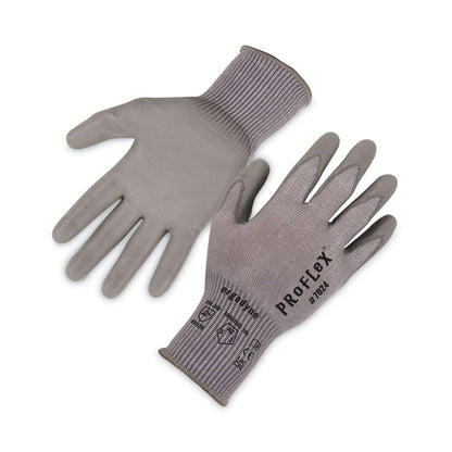 ProFlex 7024 ANSI A2 PU Coated CR Gloves, EN388: 4X42B, 9" Long, 2X-Large, Gray, Pair