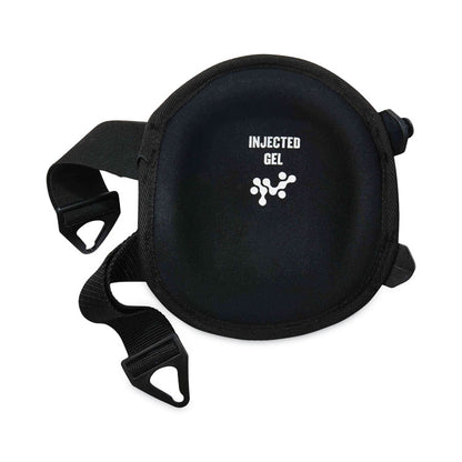 ProFlex 355 Injected Gel Knee Pads, Short Cap, Buckle Closure, One Size Fits Most, Black, Pair