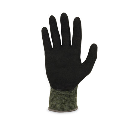 ProFlex 7042 ANSI A4 Nitrile-Coated CR Gloves, EN388: 4X41D, 9" Long, Medium, Green, 12 Pairs