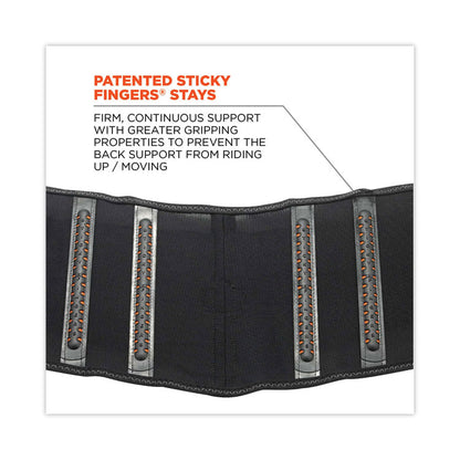 ProFlex 1100SF Standard Spandex Back Support Brace, Small, 25" to 30" Waist, Black