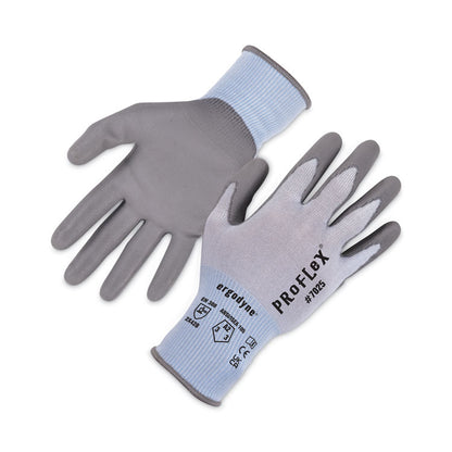 ProFlex 7025 ANSI A2 PU Coated CR Gloves, EN388: 2X42B, 9" Long, Medium, Blue, 12 Pairs