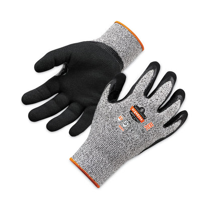 ProFlex 7031 ANSI A3 Nitrile-Coated CR Gloves, EN388: 4X42C, 10" Long, Large, Gray, Pair