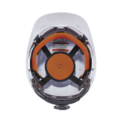 Skullerz 8970 Class E Hard Hat Cap Style, 4-Point Standard Ratchet Suspension, One Size Fits Most (6.5 to 8), White
