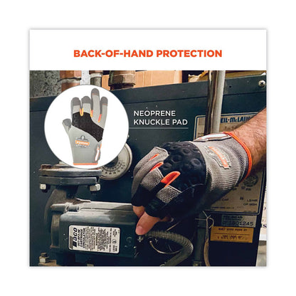ProFlex 720 Heavy-Duty Framing Gloves, 9" Long, 2X-Large, Gray, Pair