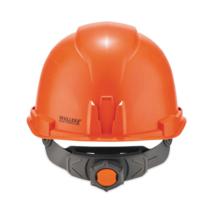 Skullerz 8970 Class E Hard Hat Cap Style, 4-Point Standard Ratchet Suspension, One Size Fits Most (6.5 to 8), Orange