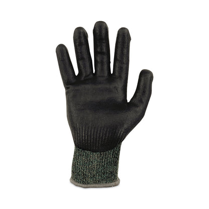 ProFlex 7070 ANSI A7 Nitrile Coated CR Gloves, EN388: 4X42F, 9" Long, Medium, Green, 12 Pairs