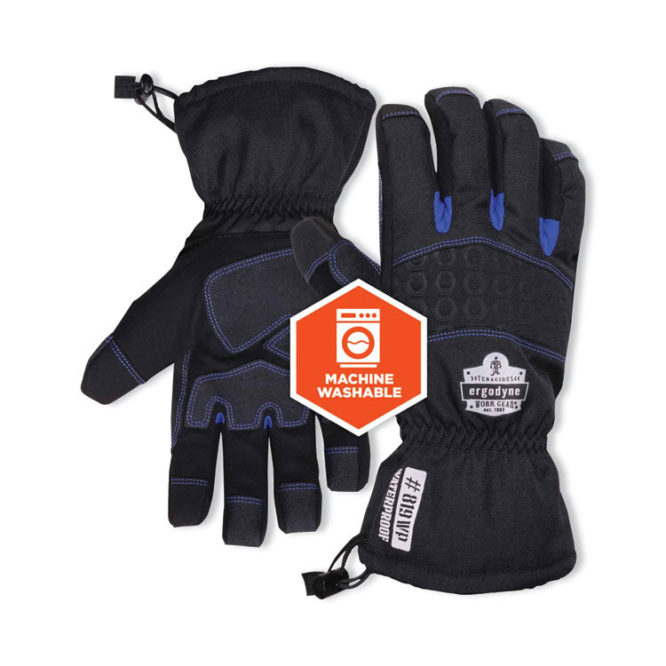 ProFlex 819WP Extreme Thermal WP Gloves, EN388: 4222B, 9" Long, 2X-Large, Black, Pair