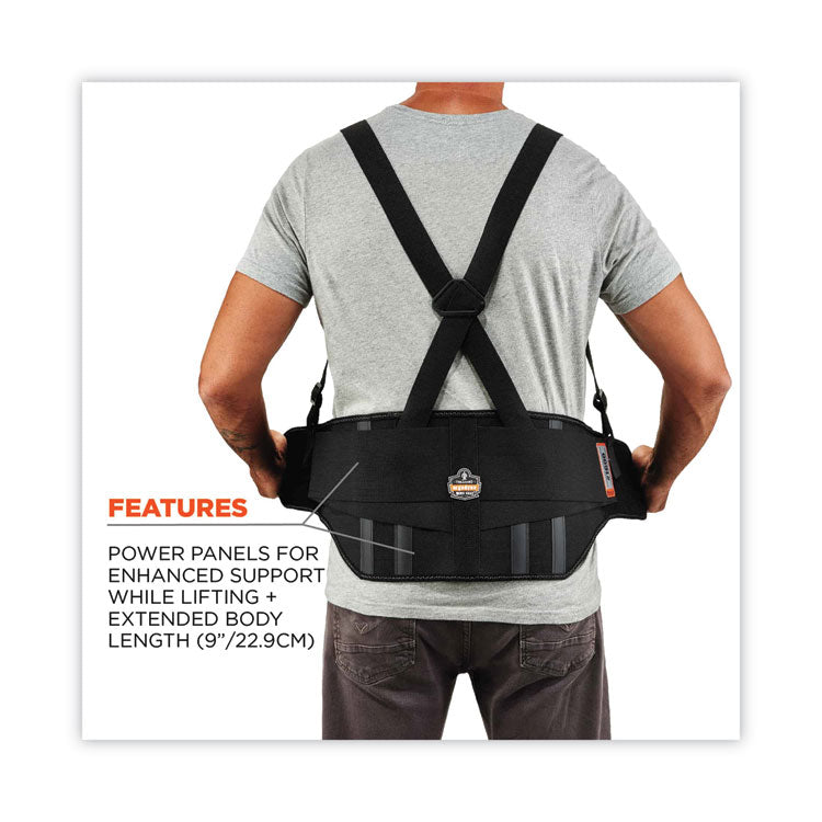 ProFlex 1600 Standard Elastic Back Support Brace, 2X-Large, 42" to 46" Waist, Black
