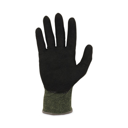 ProFlex 7042 ANSI A4 Nitrile-Coated CR Gloves, EN388: 4X41D, 9" Long, Small, Green, 12 Pairs