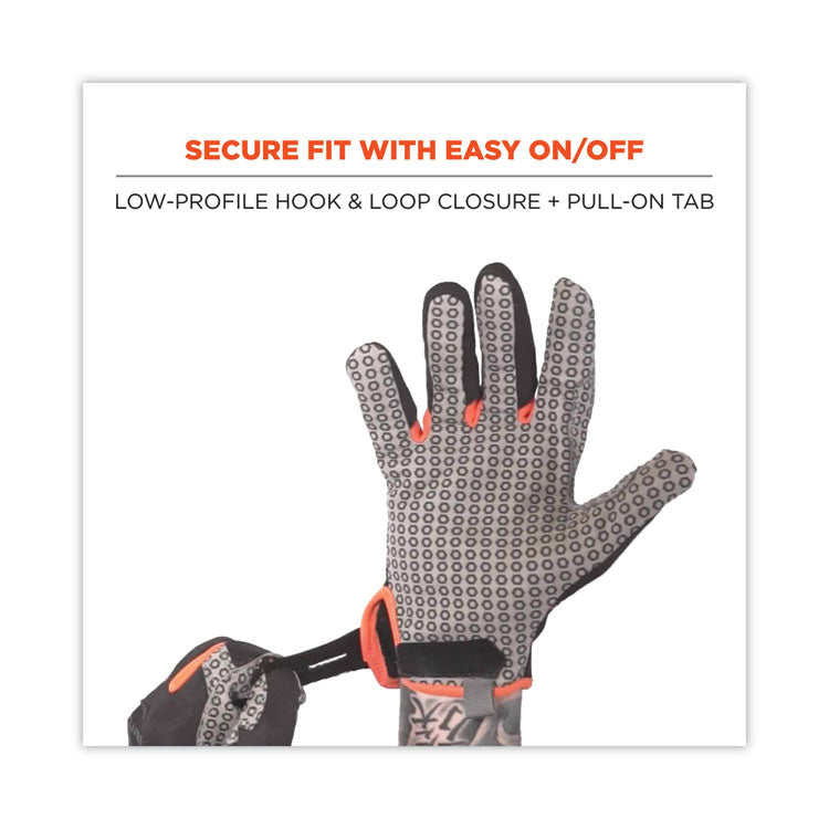 ProFlex 821 Smooth Surface Handling Gloves, Medium, Black, Pair