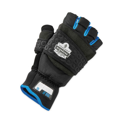 ProFlex 816 Thermal Flip-Top Gloves, EN388: 3423X, 9" Long, Small, Black, Pair