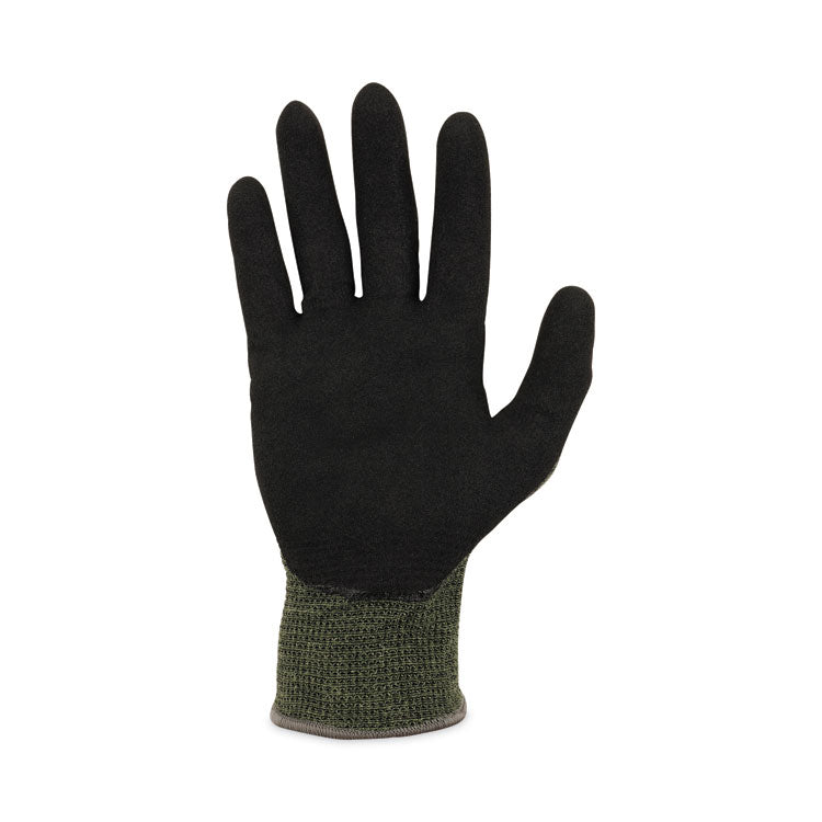 ProFlex 7042 ANSI A4 Nitrile-Coated CR Gloves, EN388: 4X41D, 9" Long, X-Large, Green, 12 Pairs
