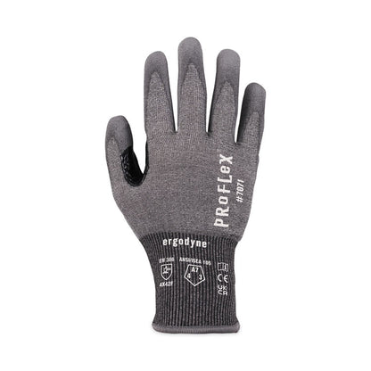 ProFlex 7071 ANSI A7 PU Coated CR Gloves, EN388: 4X42F, 9" Long, 2X-Large, Gray, 12 Pairs