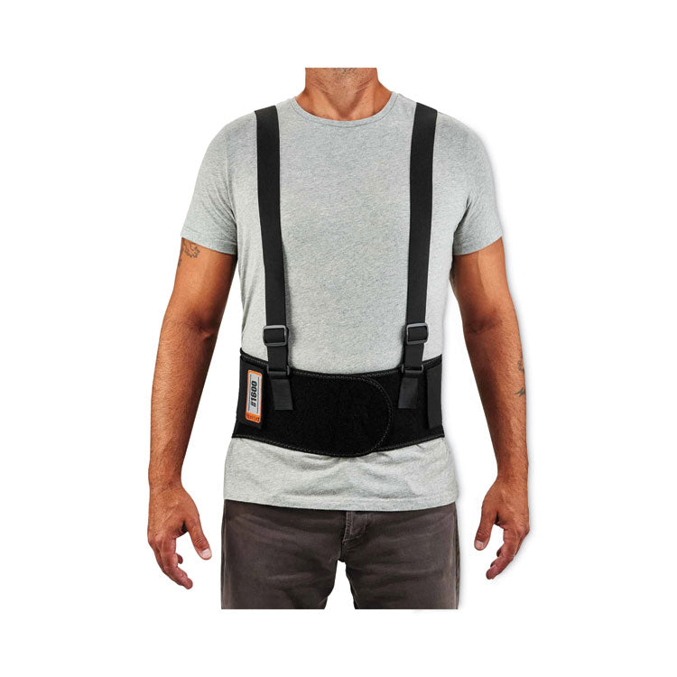ProFlex 1600 Standard Elastic Back Support Brace, 4X-Large, 52" to 58" Waist, Black
