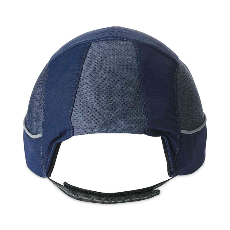 Skullerz 8950XL XL Bump Cap Hat, Short Front Brim, Large to 3X-Large (7.5 and Up), 0.01" Insert, Navy