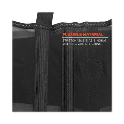 ProFlex 100HV Economy Hi-Vis Spandex Back Support Brace, 2X-Large, 42" to 46" Waist, Black/Orange