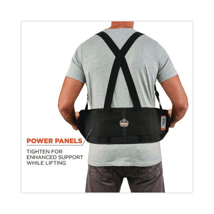 ProFlex 1650 Economy Elastic Back Support Brace, 4X-Large, 52" to 58" Waist, Black