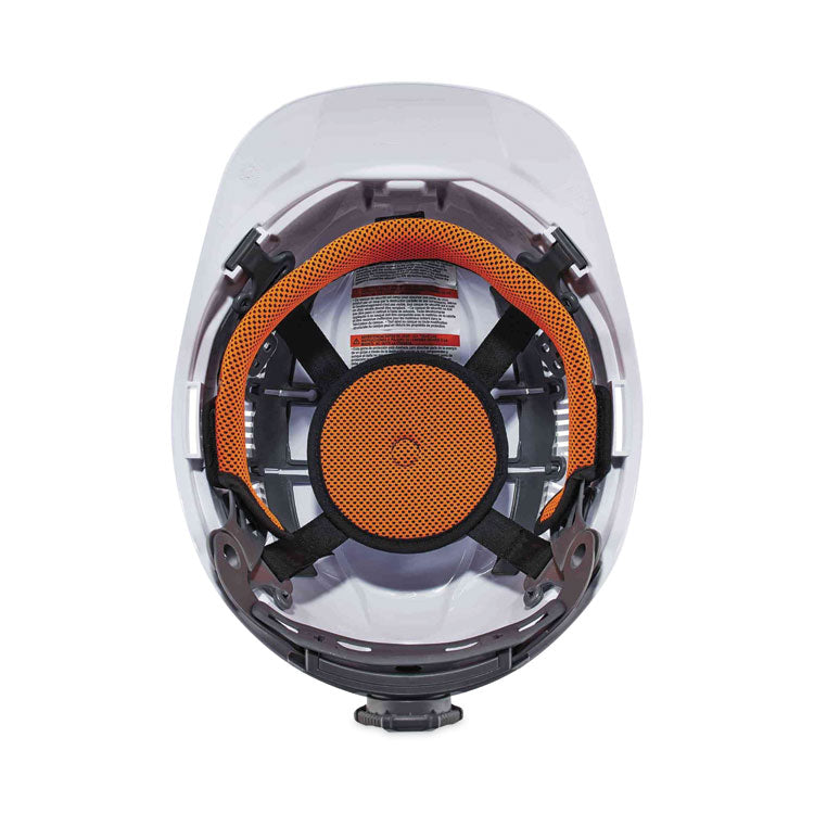 Skullerz 8972 Class C Hard Hat Cap Style, Vented, 4-Point Standard Ratchet Suspension, One Size Fits Most (6.5 to 8), White