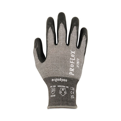 ProFlex 7072 ANSI A7 Nitrile-Coated CR Gloves, EN388: 4X44F, 9" Long, 2X-Large, Gray, Pair