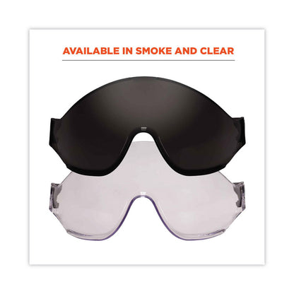 Skullerz 8991 Safety Helmet Visor, Polycarbonate, 6 x 12 x 4, Smoke