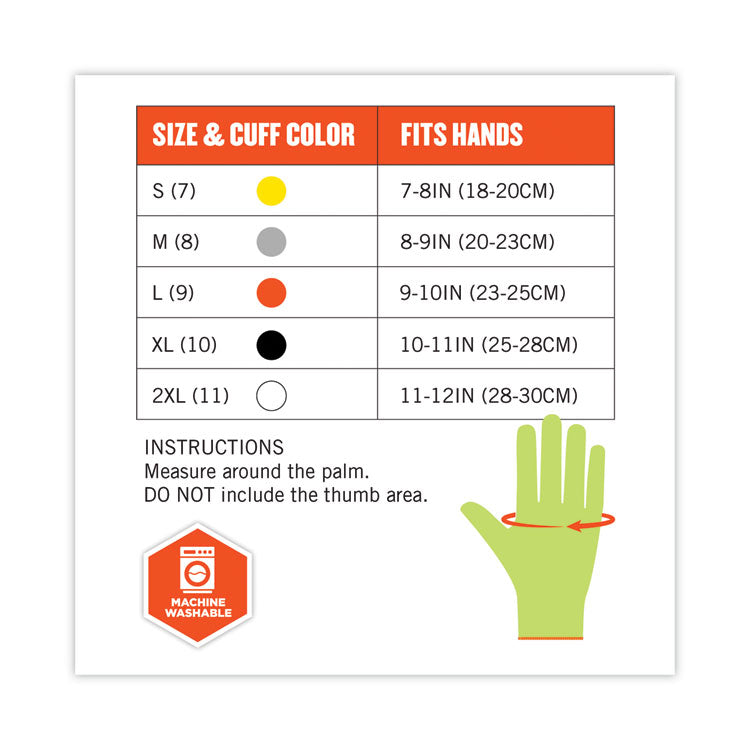 ProFlex 7040 ANSI A4 CR Food Grade Gloves, EN388: 2X4XD, Reversible, 12" Long, 2X-Large, Lime, 144 Pairs/Carton