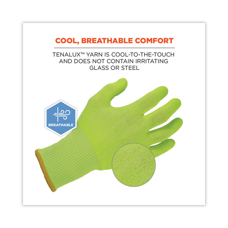 ProFlex 7040 ANSI A4 CR Food Grade Gloves, EN388: 2X4XD, Reversible, 12" Long, 2X-Large, Lime, 144 Pairs/Carton