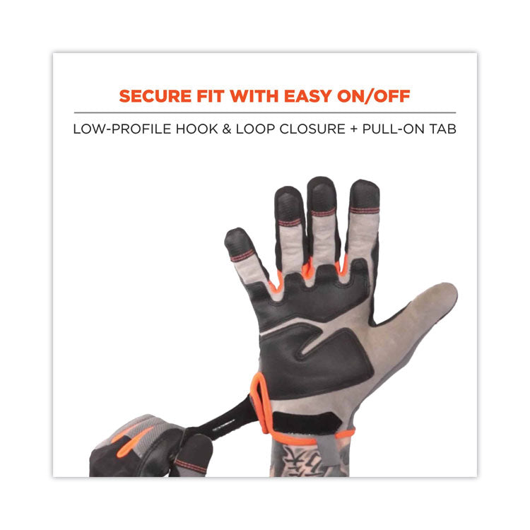 ProFlex 710 Heavy-Duty Mechanics Gloves, 9" Long, 2X-Large, Gray, Pair