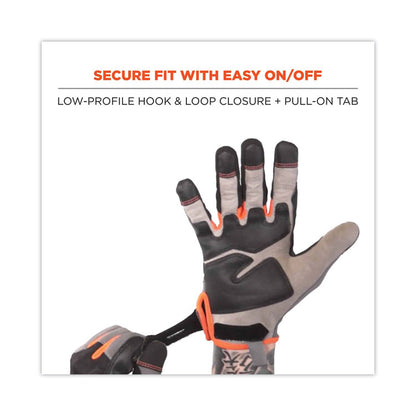 ProFlex 710 Heavy-Duty Mechanics Gloves, 9" Long, 2X-Large, Gray, Pair
