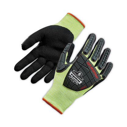 ProFlex 7141 ANSI A4 DIR Nitrile-Coated CR Gloves, EN388: 4X42DP, 9" Long, Medium, Lime, 72 Pairs/Carton