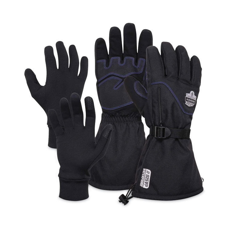 ProFlex 825WP Thermal Waterproof Winter Work Gloves, X-Large, Black, Pair