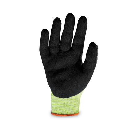 ProFlex 7141 ANSI A4 DIR Nitrile-Coated CR Gloves, EN388: 4X42DP, 9" Long, X-Large, Lime, Pair