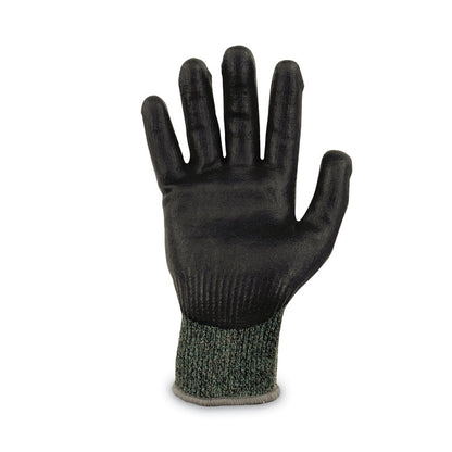 ProFlex 7070 ANSI A7 Nitrile Coated CR Gloves, EN388: 4X42F, 9" Long, Small, Green, 12 Pairs