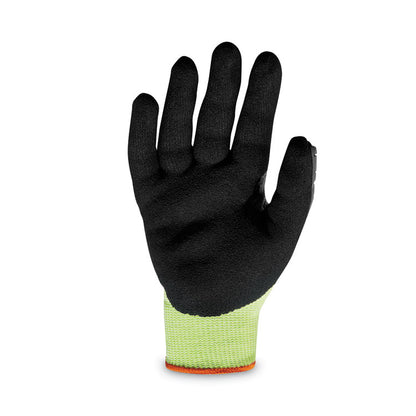 ProFlex 7141 ANSI A4 DIR Nitrile-Coated CR Gloves, EN388: 4X42DP, 9" Long, 2X-Large, Lime, Pair