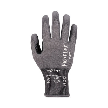 ProFlex 7071 ANSI A7 PU Coated CR Gloves, EN388: 4X42F, 9" Long, Large, Gray, Pair